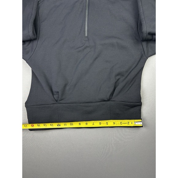 Athleta Women's S Black Pullover Crop Half Zip Sweatshirt - Picture 8 of 13